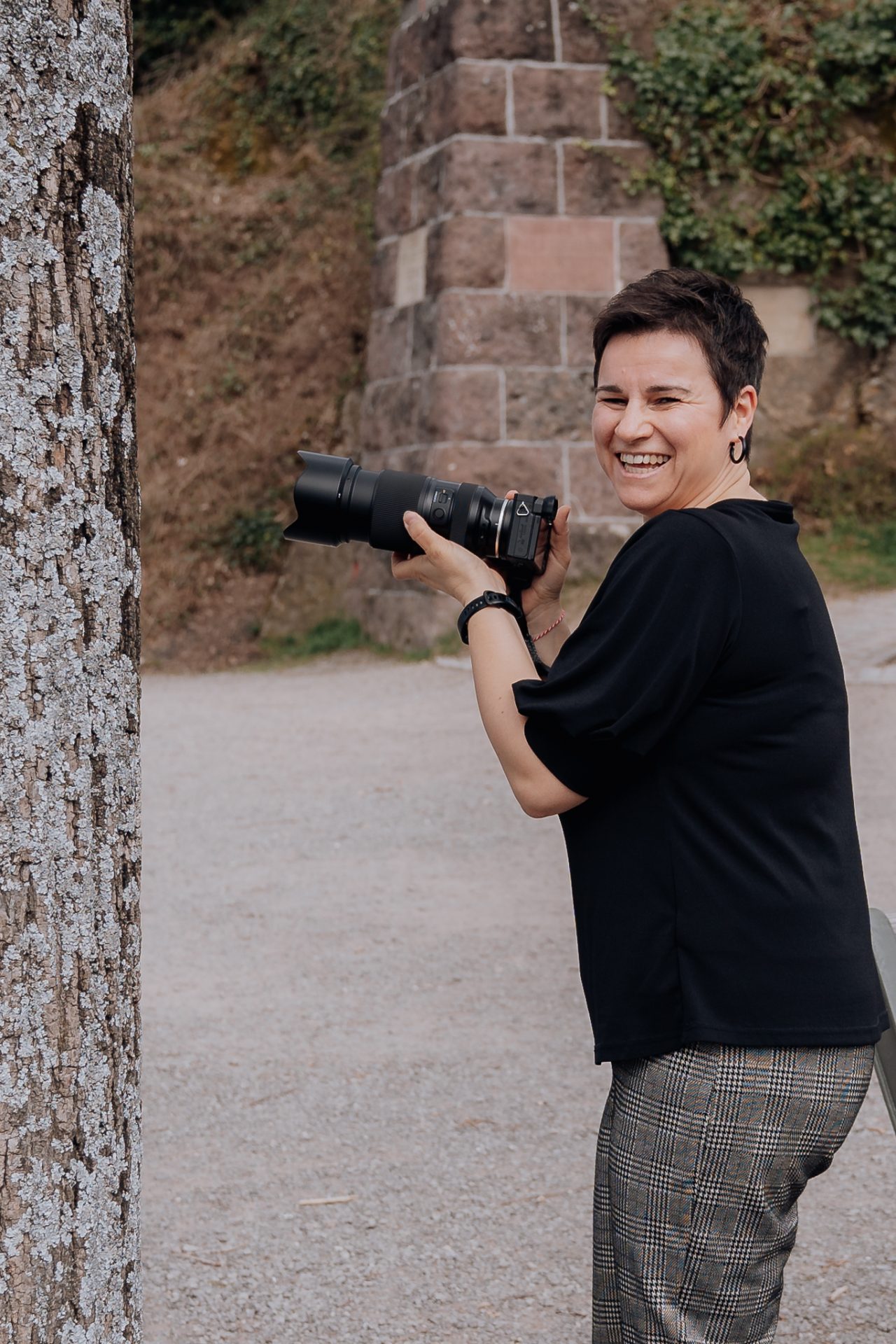 Fotografin bei der Arbeit